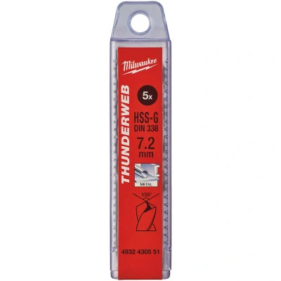 Afbeelding van Metaalboor Hss G Thunderweb 7,2 X 109 Mm (5 Stuks)