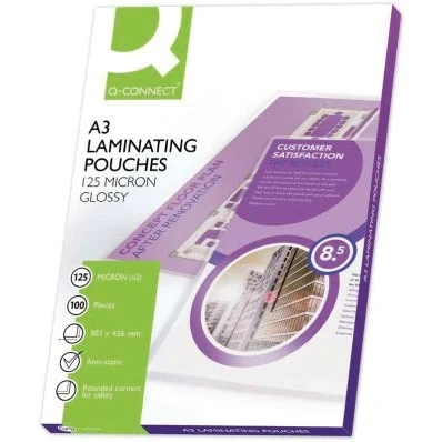 Afbeelding van Q connect Lamineeretui A3 2x 125 Micron 100 Stuks Lamineerhoes