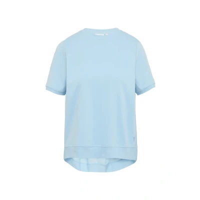 Afbeelding van comma casual identity Tshirt basic, Dames, Maat: 38, Hellblau