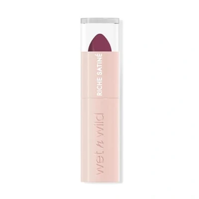 Afbeelding van Wet n Wild Rich Satin Lip Color, Langhoudende Lipstick met Satijnfinish, Hydraterende Niet Drogende Formule en Rijk Gepigmenteerd Fluweelzachte Textuur, Berried Life