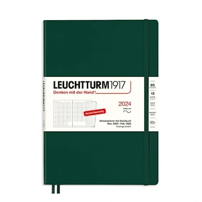 Afbeelding van LEUCHTTURM1917 367560 maandplanner &amp; notitieboek Composition (B5) 2024, 16 maanden, softcover, Forest Green, Duits