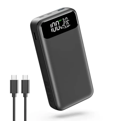 Afbeelding van A ADDTOP Power Bank, 20.000mAh 65W Phone &amp; Laptop Powerbank, externe mobiele telefoonbatterijen, snel opladen, USB C ingang output, compatibel met MacBook Pro Surface Go iPad iPhone 15 14 Max