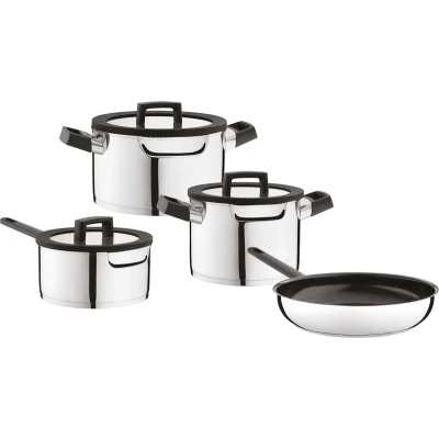 Afbeelding van Berghoff Uqonic Downdraft Pannenset 7 delig 4 pannen