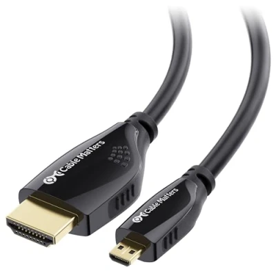 Afbeelding van Cable Matters High Speed ​​HDMI naar micro HDMI kabel (micro HDMI) 4K resolutie gereed 3m