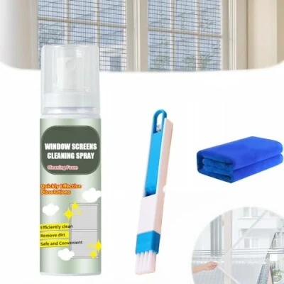 Afbeelding van No Disassembly Window Screen Foam Cleaner, Dust Removal Mesh Door Cleaning Spray, Cleaner for House Windows (1Pcs)