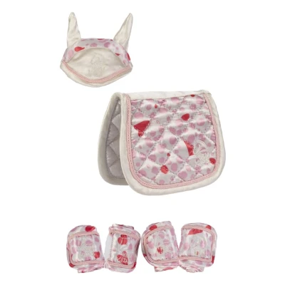 Afbeelding van HKM Design Set Cuddle Pony Wolwit/Roze