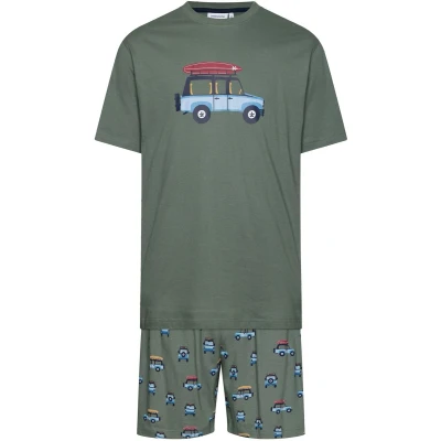 Afbeelding van Pastunette Shortama Adventure Katoen Groen Maat L