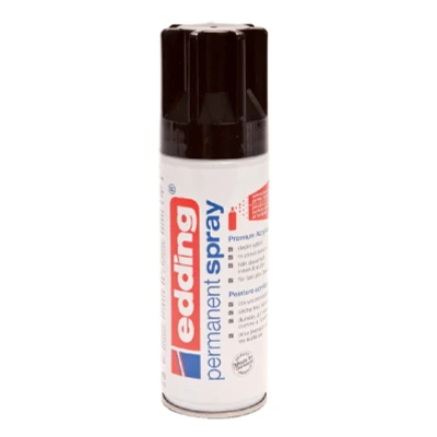 Afbeelding van Verfspuitbus edding 5200 permanent spray mat diepzwart