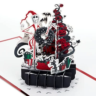 Afbeelding van Hallmark Signature Paper Wonder Pop Up Kerstkaart (Nachtmerrie Voor Kerstmis)