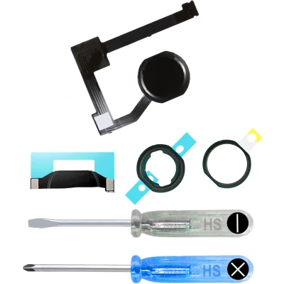 Afbeelding van MMOBIEL Home Button voor iPad Mini 4 7.9 Inch / Air 2 9.7 Pro 12.9 2015 (ZWART) inclusief Reparatie Tools