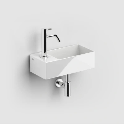 Afbeelding van Fontein Clou Flush 3 Keramiek Wit Met Kraangat Links 35x10x18 cm