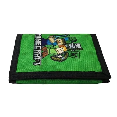 Afbeelding van Theonoi Geweldig cadeau idee Horses/kinderportemonnee/portemonnee/portemonnee/portemonnee, Minecraft, 9 x 13 cm, strip