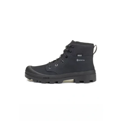 Afbeelding van Aigle Tenere Enkellaarsjes met plateauzool, Maat: 39, Black Leer
