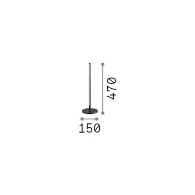 Afbeelding van Ideallux Ideal Lux Filo LED tafellamp, wit, aluminium, hoogte 47 cm