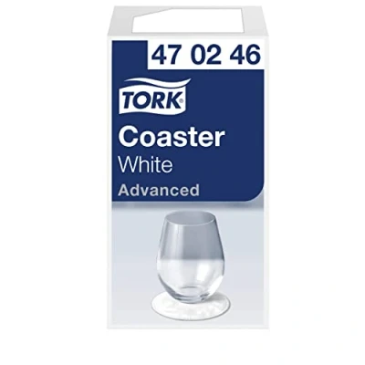 Afbeelding van Tork Onderzetter 9x9cm 8 laags Wit 470246