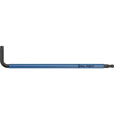 Afbeelding van Wera 05024356001 BlackLaser Multicolour Stiftsleutel met kogelkop Torx T27 x 112mm