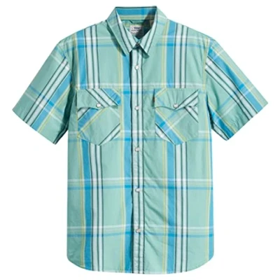 Afbeelding van Levi&#039;s SS Western NEW Overhemd, Heren, Maat: Small, Waab plaid mustard