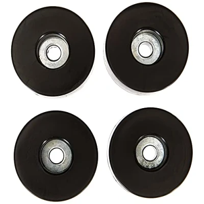 Afbeelding van Adam Hall Hardware 4909 M4 AH set van 4 rubberen voetjes 38 x 20 mm zwart in zak