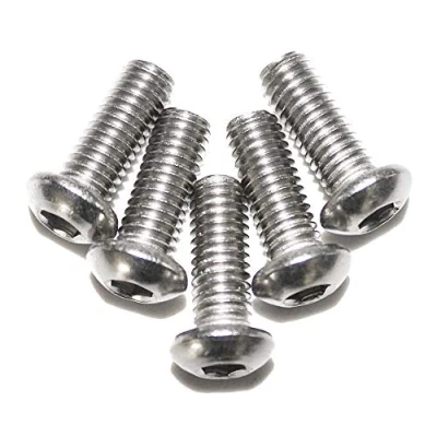 Afbeelding van 100 stuks M3 x 12 platte schroeven met ISK van roestvrij staal A2 ISO 7380 1