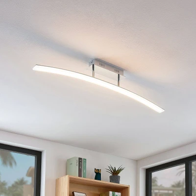 Afbeelding van Lucande LED plafondlamp 216 lichts acryl, metaal, aluminium H: 15 cm wit gesatineerd, chroom Inclusief lichtbronnen
