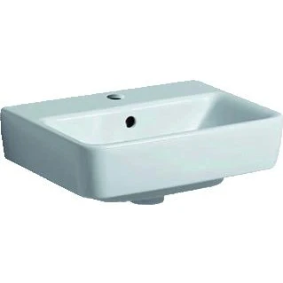 Afbeelding van Geberit Renova Plan fontein wit KeraTect (45 x 34 cm) 1 kraangat, met