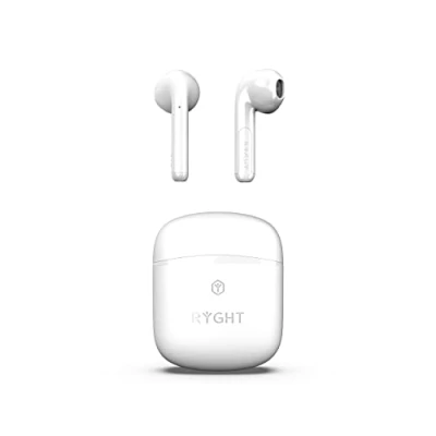Afbeelding van RYGHT WAYS2 In Ear headset Bluetooth Stereo Wit Indicator voor batterijstatus, Headset, Oplaadbox, Touchbesturing