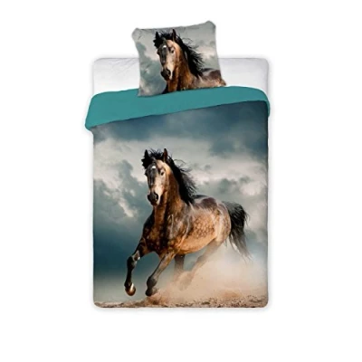 Afbeelding van Animal Pictures Paard Dekbedovertrek Eenpersoons 140 x 200 cm Multi