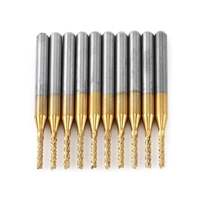 Afbeelding van 10 Stks Carbide Cnc Frees, 1/16 &quot;Snijdiameter Spiraal Frezen Voor Graveren