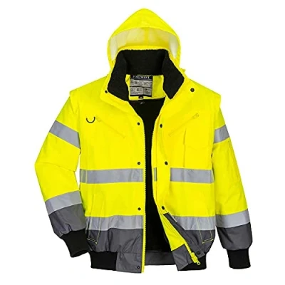 Afbeelding van Hi Vis Contrast Bomberjack maat Medium, YeGrey