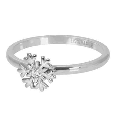 Afbeelding van iXXXi Snow Flake Vulring 2 mm Silver maat 15