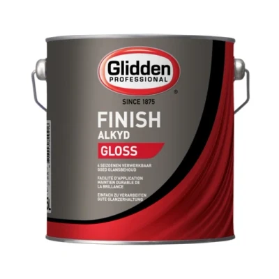 Afbeelding van glidden alkyd finish gloss wit 2.5 ltr