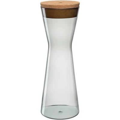 Afbeelding van LEONARDO HOME FORMA X doos 1 stuk voorraaddoos met kurkdeksel moderne luchtdichte bewaardoos brede opening elegante look hoogte 30,5 cm grijs 055234