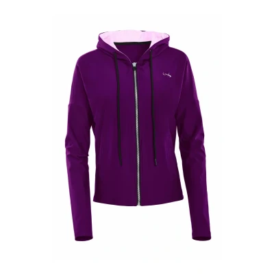 Afbeelding van Winshape Functional Comfort Sweater met rits, Dames, Maat: XS, Dark plum lavender rose