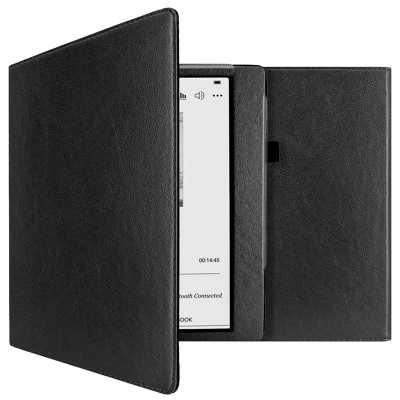 Afbeelding van Kobo Elipsa 2E Hoes: iMoshion Vegan Leather Bookcase Zwart Kunstleder E Reader Hoezen