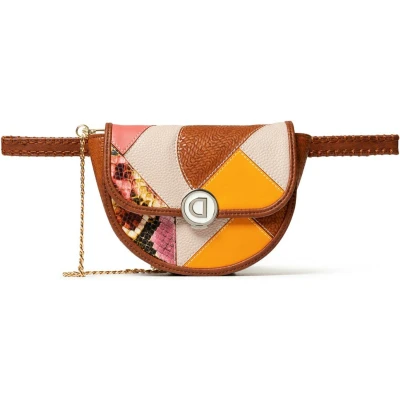 Afbeelding van Desigual Gordeltas Schoudertas Ada Nyon Belt Bag Camel Bruine Veelkleurig