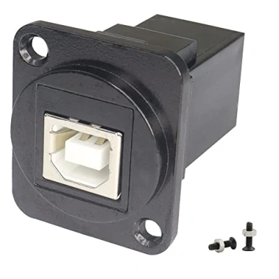 Afbeelding van QIANRENON USB B naar A Panel Mount Print Adapter Vrouwelijk 2.0 vrouwelijke printer Data Connector, Voor randapparaat scanner fax machines telefoon externe harde schijf