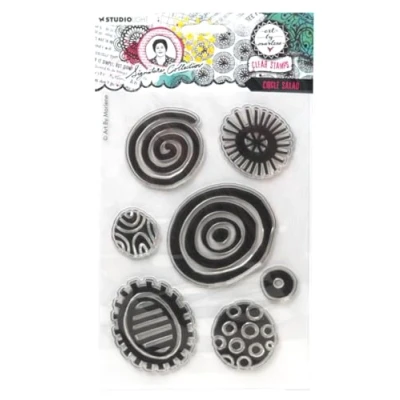 Afbeelding van Clear stamps ABM Signature collection Circle Salad nr. 714