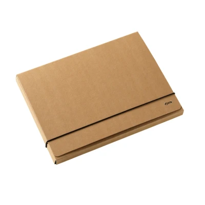 Afbeelding van Elastobox Multo Kraft Line A4 3 kleppen 850gr bruin