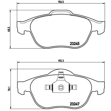 Afbeelding van Brembo Remblokset P 68 040