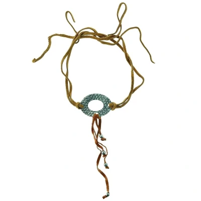Afbeelding van Behave Choker ketting bruin country 64 cm