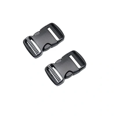 Afbeelding van BAIWOAK Quick Side Release gespen, 2 stuks 32 mm dubbele verstelbare plastic gesp clips drukknopen voor rugzak riem