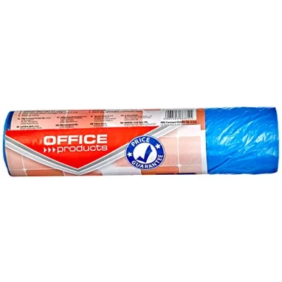Afbeelding van OFFICE PRODUCTS Vuilniszakken met tape, premium (LDHD), 60L, 10 stuks, blauw