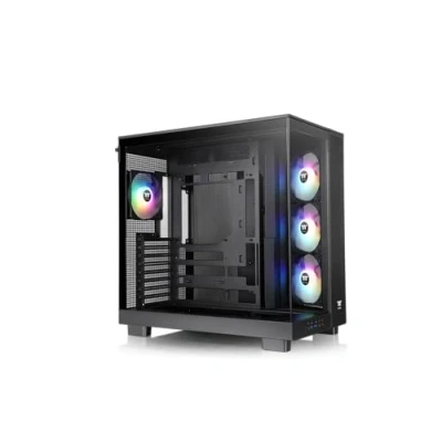 Afbeelding van Thermaltake Tt View 380 XL TG ARGB Black (mATX, Mini ITX, ATX), PC behuizing, Zwart