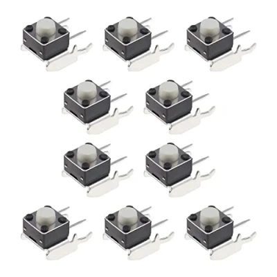 Afbeelding van ECSiNG 10 stks RB LB Bumper Schakelaar Knop Vervanging Reparatie Deel 6 x 5mm Compatibel met Microsoft Xbox One 360 Controller Zwart