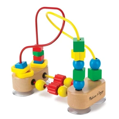 Afbeelding van Melissa, Doug First Bead Maze, Developmental Toy, Motor Skills, 3+, Multicolor, 19.685 cm H x 9.525 W 17.78 L
