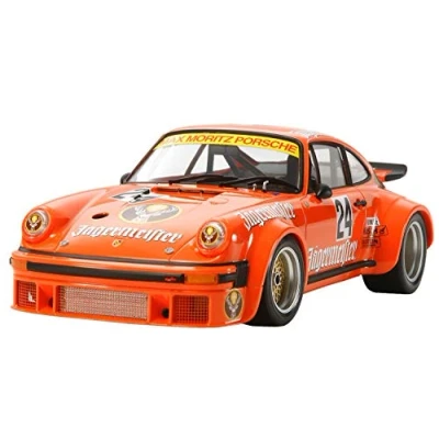 Afbeelding van TAMIYA 24328 1:24 Porsche 934 Jägermeister getrouwe replica, modelbouw, kunststof kit, hobby, lijmen, modelbouwdoos, montage, onbeschilderd, veelkleurig