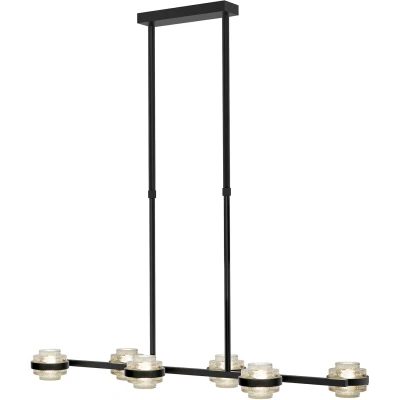 Afbeelding van Highlight HanglampDynasty zwart 5 lichts helder glas H5508.20