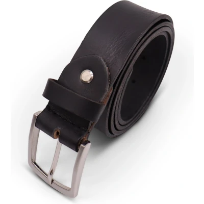 Afbeelding van Safekeepers riem heren Dames Leren 40 mm brede 100 zwart