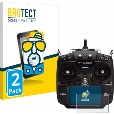 Afbeelding van BROTECT (2 Stuks) Antireflecterende Beschermfolie voor Robbe Futaba T16SZ Anti Glare Screen Protector, Mat, Ontspiegelend