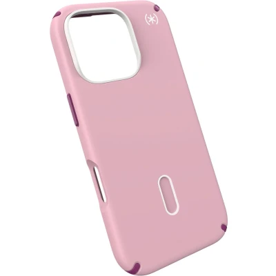 Afbeelding van Speck hoesje geschikt voor Apple iPhone 16 Pro Slank Ultieme Bescherming Luxe Soft touch Afwerking Valbescherming gecertificeerd tot 4 meter Microban Antibacterieel Presidio2 lijn Roze